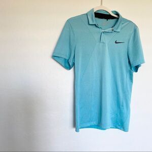 Nike Golf Dri Fit Light Bright Blue Polo S
